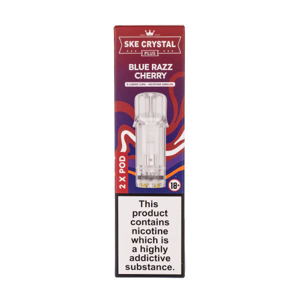 Blue Razz Cherry SKE Crystal Plus Pods | Free UK Delivery