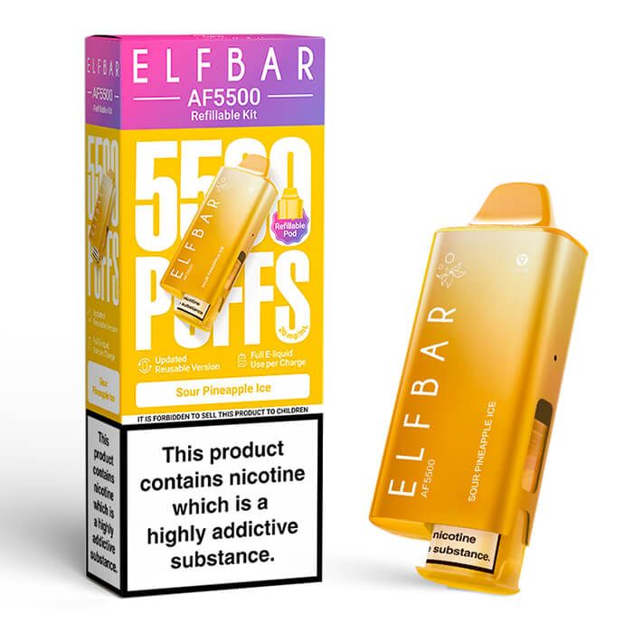 Sour Pineapple Ice Elf Bar AF5500 Prefilled Pod Kit