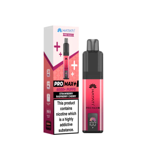 Strawberry Raspberry Cherry Hayati Pro Max+ 6000 Prefilled Pod Kit