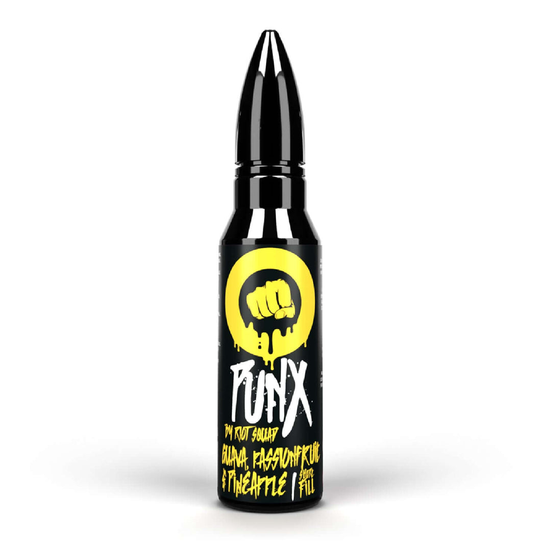 Guava, Passion Fruit and Pineapple E Liquid by Riot Squad